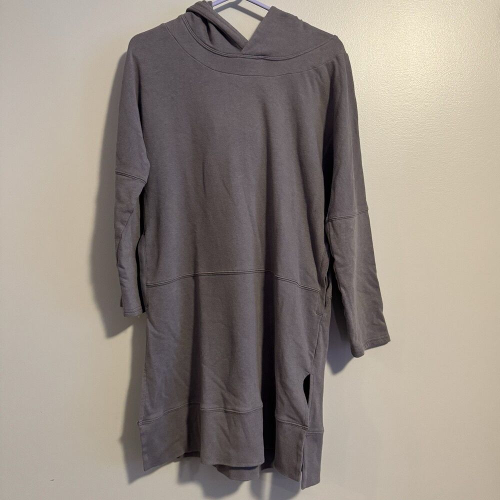 Intimately Free People Gray Kicking Around Tunic Hoodie Dress Size S Boho Comfy
